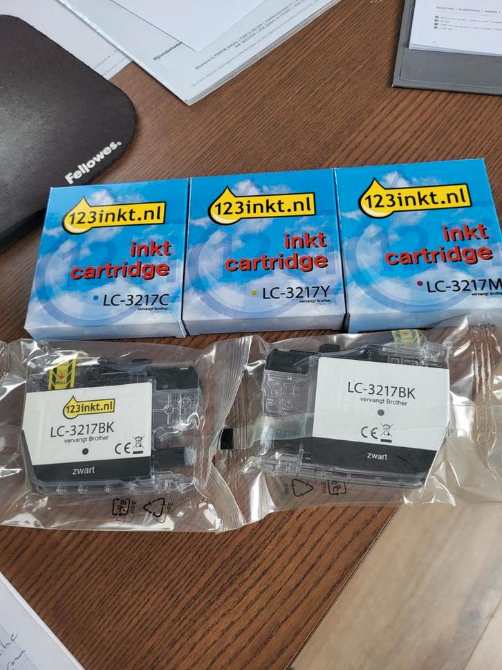 Brother LC3217 Inktcartridges - Compleet Pakket, Computers en Software, Printerbenodigdheden, Nieuw, Cartridge, Ophalen of Verzenden