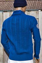 River Woods warm gebreid deels wollen vest (L) Schoon zgan, Maat 52/54 (L), Blauw, ., Ophalen of Verzenden