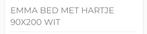 Emma Bed Met Hartje 90x200 Wit, Huis en Inrichting, Ophalen, Gebruikt