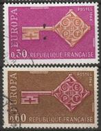 Europa CEPT Frankrijk 1968 MiNr. 1621-1622 gestempeld, Postzegels en Munten, Postzegels | Europa | Frankrijk, Verzenden, Gestempeld