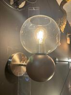 Showmodel BePureHome Wandlamp Babble Walnoothout, Huis en Inrichting, Ophalen, Zo goed als nieuw, Glas