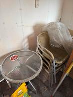Leuk klein tuinsetje, Tuin en Terras, Tuintafels, Ophalen, Gebruikt, Rond, Overige materialen