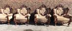 4 Italiaanse Barok Fauteuils - Nieuwstaat!, Ophalen, Zo goed als nieuw, Hout, 75 tot 100 cm