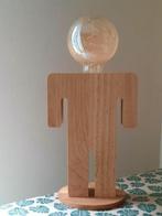 ETH Family Adam houten figuur tafellamp - bureaulamp, Huis en Inrichting, Minder dan 50 cm, Ophalen of Verzenden, Zo goed als nieuw