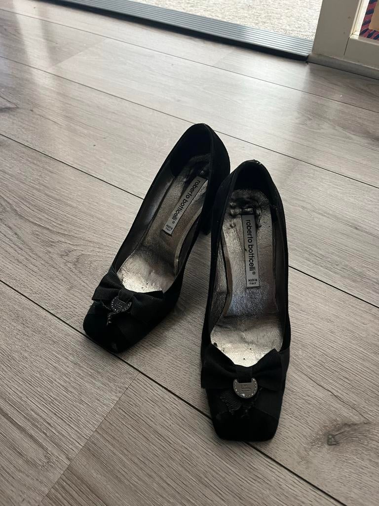 Elegante Zwarte Pumps - Roberto Botticelli maat 36, Ophalen of Verzenden, Zo goed als nieuw, Zwart, Pumps