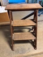 Houten Trapje / Ladder, Doe-het-zelf en Verbouw, Ophalen, Gebruikt, Trap, Minder dan 2 meter