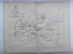 30 / Smallingerland Friesland Zeldzame litho uit 1861, Antiek en Kunst, Ophalen of Verzenden