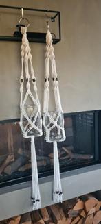 Macramé Hanger met Glazen Vaas, Ophalen of Verzenden