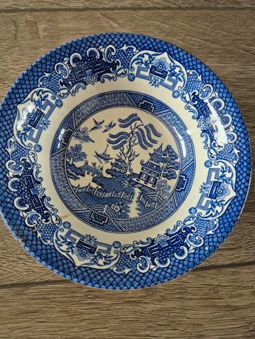 Vintage Blauw-Wit Kom/Bord beschikbaar voor biedingen