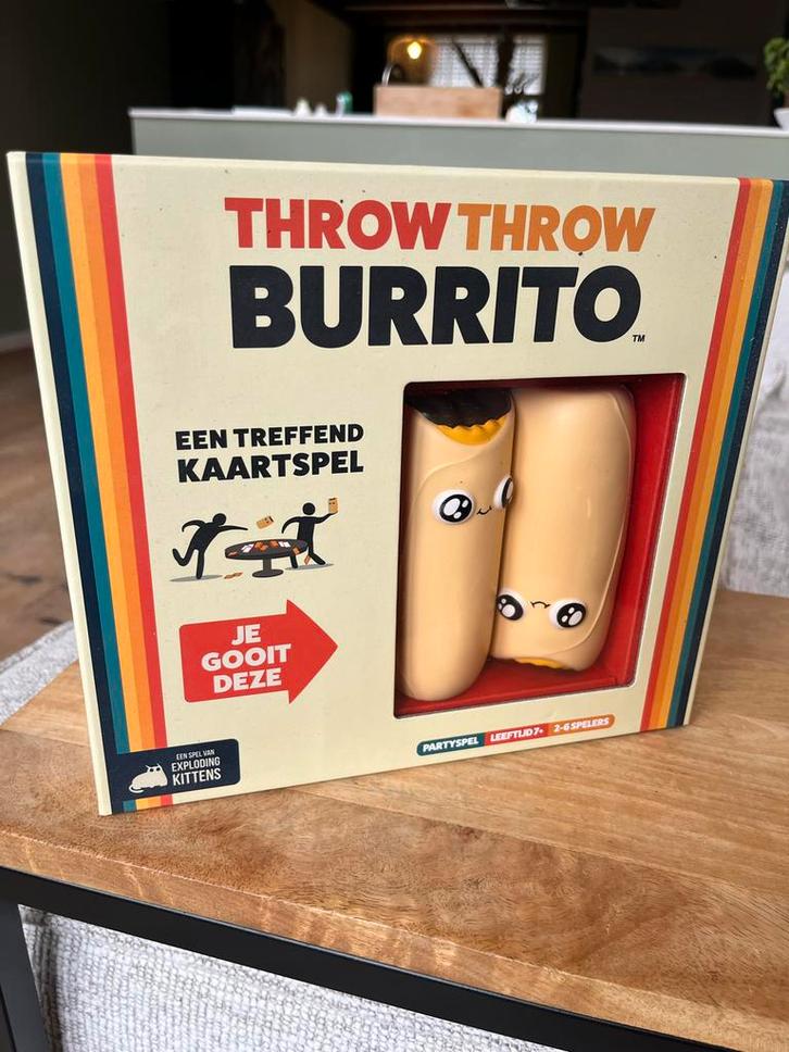 Throw Throw Burrito - Kaartspel, Hobby en Vrije tijd, Gezelschapsspellen | Bordspellen, Nieuw, Een of twee spelers, Ophalen of Verzenden
