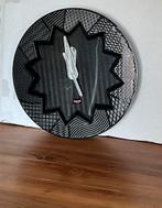 Kunststof stof wandklok, Ophalen of Verzenden, Zo goed als nieuw, Wandklok