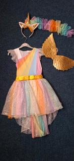 Regenboog Eenhoorn Jurk - Maat 110-116, Ophalen of Verzenden, Zo goed als nieuw, 110 t/m 116, Meisje