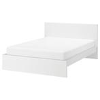 Ikea bed Malm 180x200, Ophalen, Wit, Tweepersoons, Zo goed als nieuw