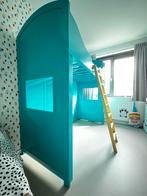 Hoogslaper blauw 200x100, Ophalen, Gebruikt, Hoogslaper