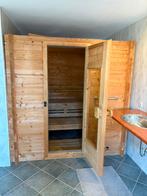 Nette Vikt sauna / finse sauna circa 200 x 180 centimeter, Sport en Fitness, Sauna, Ophalen, Gebruikt, Fins of Traditioneel, Complete sauna