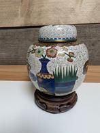 Chinese cloisonne gemberpot . Theepot, Antiek en Kunst, Antiek | Emaille, Ophalen of Verzenden
