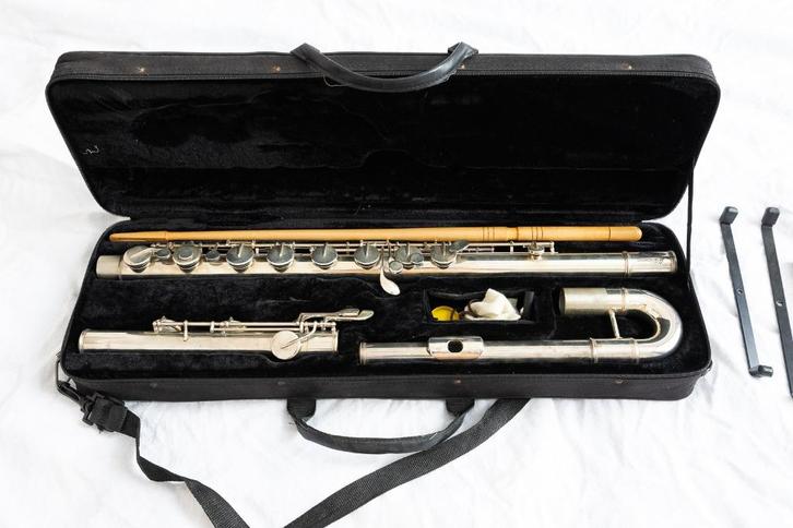 Le Diapason Basfluit – goede staat, Muziek en Instrumenten, Blaasinstrumenten | Dwarsfluiten en Piccolo's, Gebruikt, Met koffer of tas
