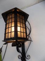 Amsterdamse school Buitenlamp hanglamp lantaarn xxl vintage, Gebruikt, Ophalen