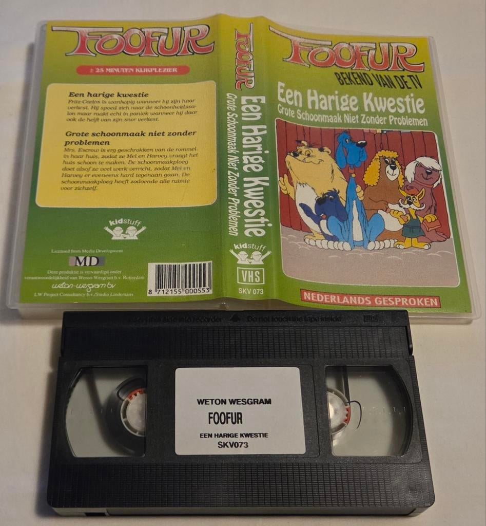 Foofur Een Harige Kwestie VHS Cartoon/Animatie, Cd's en Dvd's, Alle leeftijden, Ophalen of Verzenden, Zo goed als nieuw, Tekenfilm
