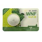50 jaar Wereld Natuur Fonds vijfje in Coincard UNC, Postzegels en Munten, Munten | Nederland, Ophalen of Verzenden, Koningin Beatrix