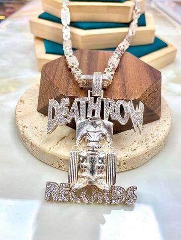 Zilveren 925 Death Row Records Ketting beschikbaar voor biedingen