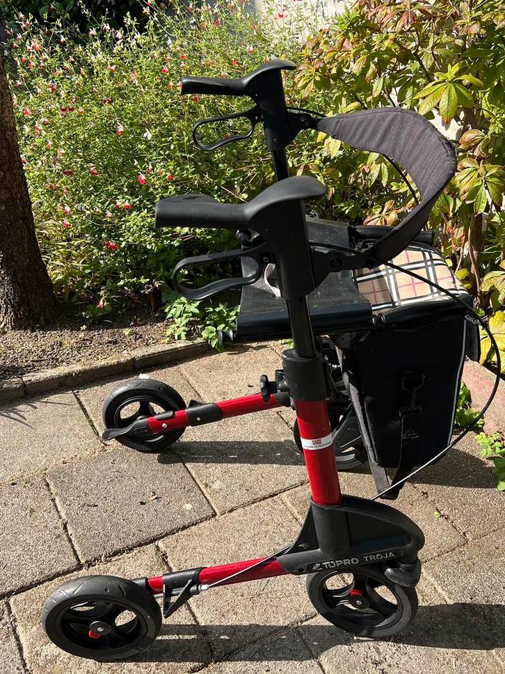 Topro Troja 2G M Rood, Diversen, Rollators, Zo goed als nieuw, Lichtgewicht, Ophalen