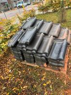 Gebruikte Dakpannen - ca. 7.5 m², Doe-het-zelf en Verbouw, Dakpannen en Dakbedekking, Ophalen, Gebruikt, Steen of Klei, Zwart
