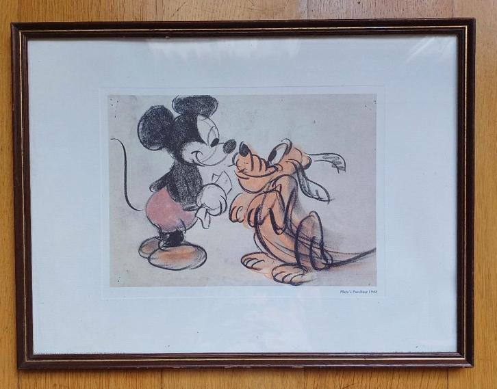 Pluto's Purchase (1948) Matte Print, Verzamelen, Disney, Plaatje of Poster, Goofy of Pluto, Ophalen of Verzenden