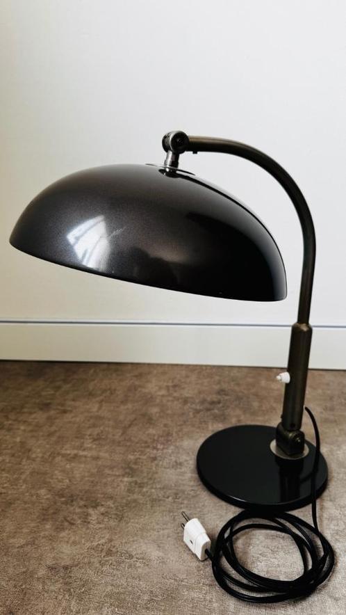 VINTAGE HALA BUREAULAMP 144 VAN H. BUSQUET, ZILVERGRIJ, Huis en Inrichting, Lampen | Tafellampen, Gebruikt, Minder dan 50 cm, Metaal