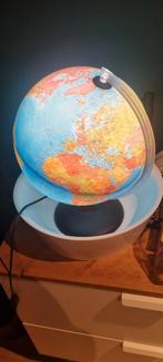 Wereldbol lamp, Ophalen of Verzenden, Zo goed als nieuw, Minder dan 50 cm