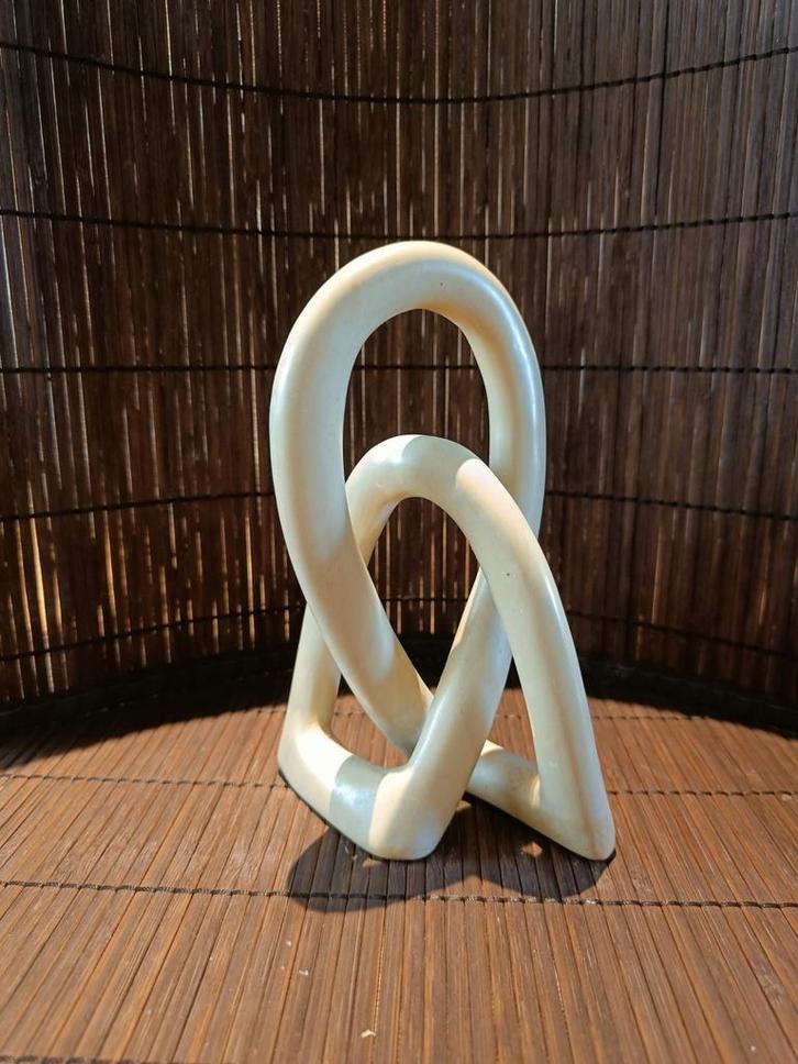 Spekstenen oneindige knoop, Antiek en Kunst, Kunst | Beelden en Houtsnijwerken, Ophalen of Verzenden
