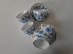 6 Kop en schotels met Zwiebelmuster, Antiek en Kunst, Antiek | Servies los, Ophalen