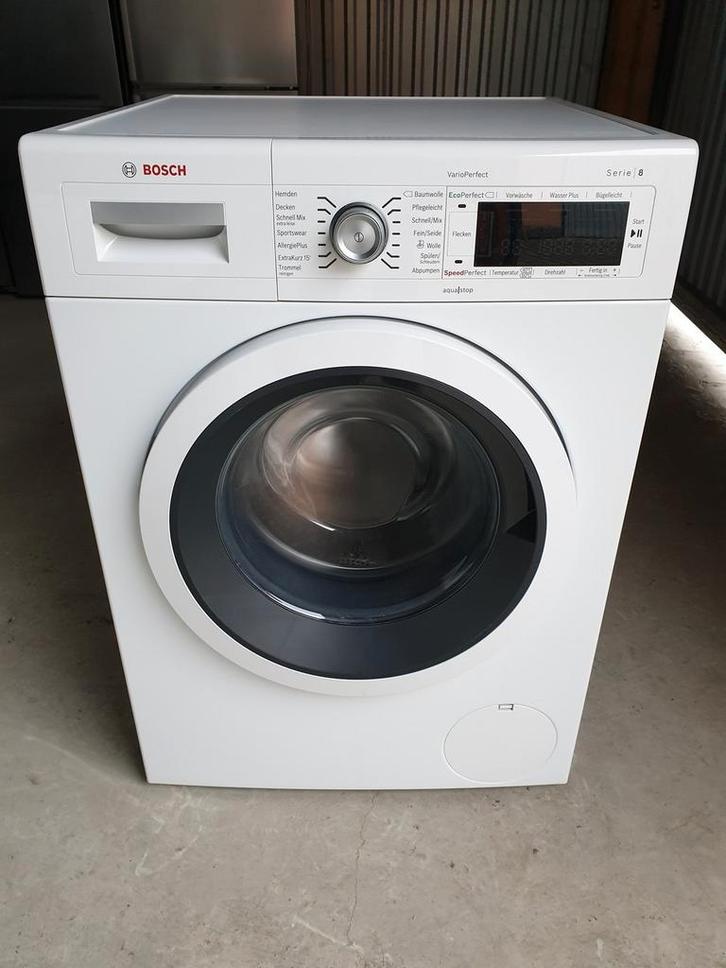 Zgan Bosch serie8 te koop, Witgoed en Apparatuur, Wasmachines, Zo goed als nieuw, Voorlader, 8 tot 10 kg, 85 tot 90 cm, 1600 toeren of meer