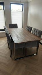 Eettafel Mangohout, 200 cm of meer, Zo goed als nieuw, Rechthoekig, 50 tot 100 cm