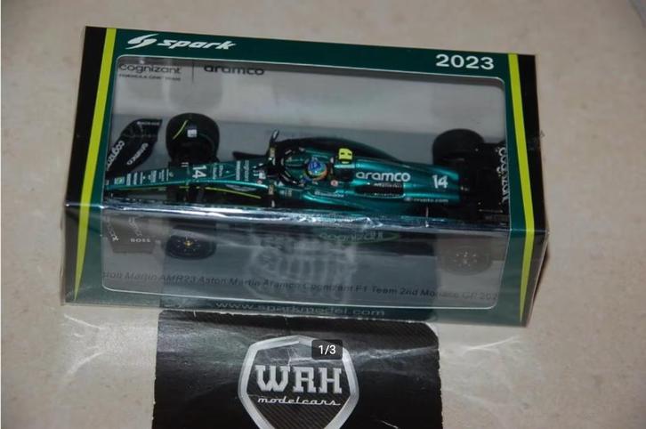 SALE !! 1:43 Aston Martin AMR23 Alonso F1 Spark S8585 WRH, Hobby en Vrije tijd, Modelauto's | 1:43, Zo goed als nieuw, Auto, Overige merken