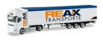 DAF XF SSC Schubboden-Sattelzug "REAX" Herpa, Hobby en Vrije tijd, Modelauto's | 1:87, Ophalen of Verzenden, Nieuw, Bus of Vrachtwagen