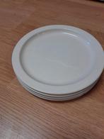 Ontbijtbordjes 4 stuks, Gebruikt, Ophalen of Verzenden, Bord(en), Effen