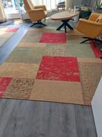 Kleed 2/3 mtr gekleurd geblokt., Huis en Inrichting, Stoffering | Tapijten en Kleden, Ophalen, Zo goed als nieuw, Rechthoekig