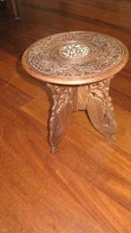 vintage Indonesisch houtsnijwerk tafeltje, Ophalen of Verzenden