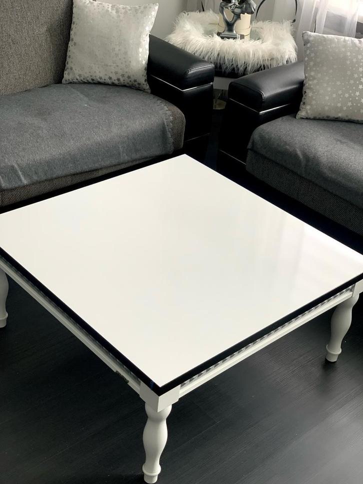 Salontafel & Bijzettafel - Stijlvol Duo!, Huis en Inrichting, Tafels | Salontafels, Gebruikt, Minder dan 50 cm, 50 tot 100 cm