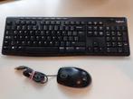 Draadloos toetsenbord en muis, Computers en Software, Toetsenborden, Ophalen of Verzenden, Zo goed als nieuw, Draadloos, Qwerty