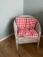 Vintage Rotan Kinderstoel, Ophalen, Gebruikt, Wit, Riet of Rotan