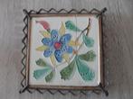 OUD DELFTS BLAUW WANDBORD MET TEKST DEC 1708 EN TINNEN BORD, Ophalen of Verzenden