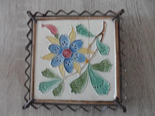 OUD DELFTS BLAUW WANDBORD MET TEKST DEC 1708 EN TINNEN BORD, Antiek en Kunst, Antiek | Wandborden en Tegels, Ophalen of Verzenden