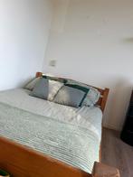 Twijfelaar bed hout 120x200 cm, Huis en Inrichting, Slaapkamer | Bedden, Ophalen, Gebruikt, Twijfelaar, 120 cm