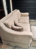 Bank Ivo 3-zits + Hocker - Shadow Liver Stof, Ophalen, 100 tot 125 cm, Driepersoons, Zo goed als nieuw