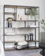 Industriële Vakkenkast Huub zwart 210x145 cm Loods5, Huis en Inrichting, Kasten | Wandmeubels, Ophalen, 200 cm of meer, Zo goed als nieuw