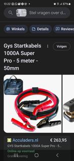 Gys startkabels 1000 A PRO 5METER  50 MM, Ophalen of Verzenden, Nieuw