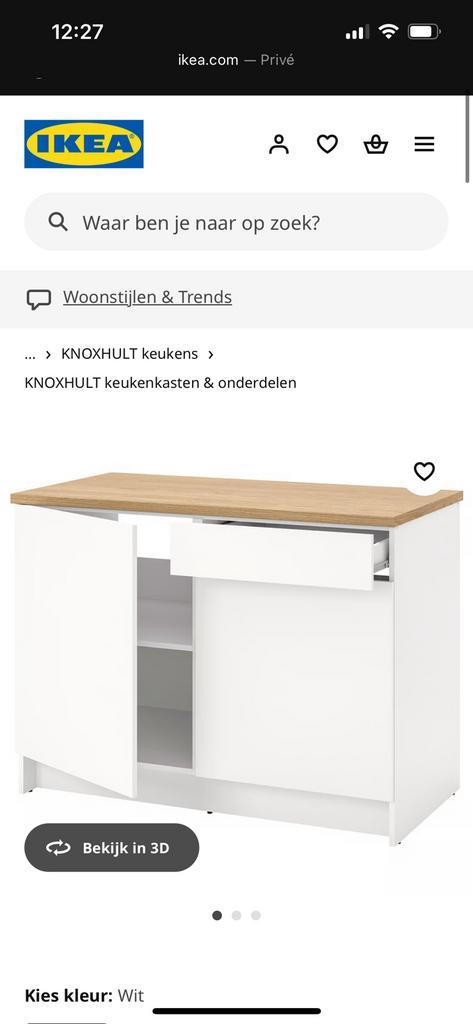 Keukenblad nieuw knoxhult VANDAAG of MORGEN ophalen, Huis en Inrichting, Keuken | Keukenelementen, Nieuw, Minder dan 100 cm, 100 tot 150 cm