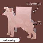 Kaart Wenskaart zelfgemaakt hond dier *origineel*, Ophalen of Verzenden, Nieuw, Dieren